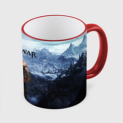 Кружка 3D Великий God of War Z, цвет: 3D-красный кант