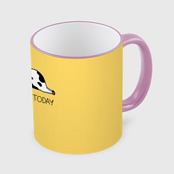 Кружка 3D Nope, not today, цвет: 3D-розовый кант