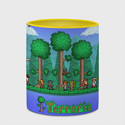 Кружка 3D Лесок из Террарии, цвет: 3D-белый + желтый — фото 2