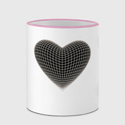 Кружка 3D HEART PRINT, цвет: 3D-розовый кант — фото 2
