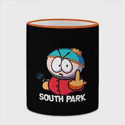 Кружка 3D Южный парк Эрик South Park, цвет: 3D-оранжевый кант — фото 2