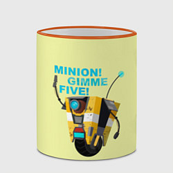 Кружка 3D CL4P-TP даёт пять, цвет: 3D-оранжевый кант — фото 2