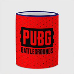 Кружка 3D PUBG: BATTLEGROUNDS - Графика, цвет: 3D-синий кант — фото 2