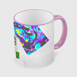 Кружка 3D Шаза Психоделика, цвет: 3D-розовый кант