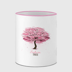Кружка 3D Sakura Tree, цвет: 3D-розовый кант — фото 2