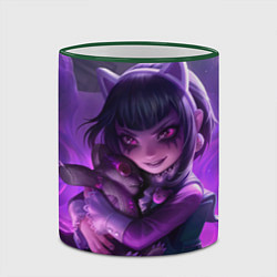 Кружка 3D Goth Annie League Of Legends, цвет: 3D-зеленый кант — фото 2