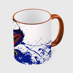 Кружка 3D BENDY AND THE INK MACHINE POPPY PLAYTIME, цвет: 3D-оранжевый кант