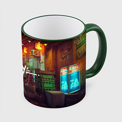 Кружка 3D Stray: Poster, цвет: 3D-зеленый кант