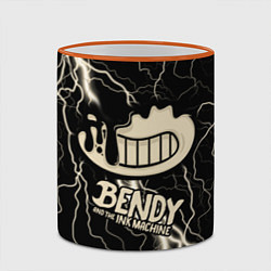 Кружка 3D Bendy and the Ink Machine МОЛНИЯ, цвет: 3D-оранжевый кант — фото 2