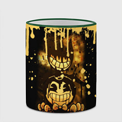 Кружка 3D Bendy And The Ink Machine Игра Бенди, цвет: 3D-зеленый кант — фото 2