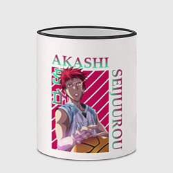 Кружка 3D Akashi Seijuro - Kuroko No Basket, цвет: 3D-черный кант — фото 2