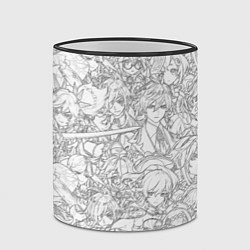 Кружка 3D ПЕРСОНАЖИ МАНГА ГЕНШИН ИМПАКТ, цвет: 3D-черный кант — фото 2