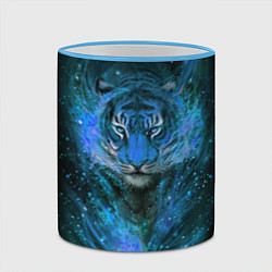 Кружка 3D Водяной голубой Тигр, цвет: 3D-небесно-голубой кант — фото 2