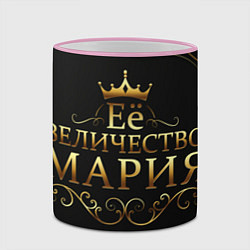 Кружка 3D Её величество МАРИЯ, цвет: 3D-розовый кант — фото 2