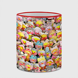 Кружка 3D Уточки Лалафанфан, цвет: 3D-красный кант — фото 2