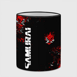 Кружка 3D КИБЕРПАНК 2077 SAMURAI CYBERPUNK 2077, цвет: 3D-черный кант — фото 2