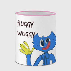 Кружка 3D Huggy Wuggy - Poppy Playtime Хагги Вагги, цвет: 3D-розовый кант — фото 2
