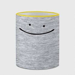 Кружка 3D SMILE STICK, цвет: 3D-желтый кант — фото 2