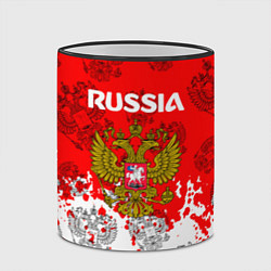 Кружка 3D Russia Паттерн Гербов, цвет: 3D-черный кант — фото 2