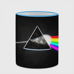 Кружка 3D PINK FLOYD - ПИНК ФЛОЙД ГЛИТЧ, цвет: 3D-небесно-голубой кант — фото 2