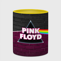 Кружка 3D PINK FLOYD ПИНК ФЛОЙД, цвет: 3D-белый + желтый — фото 2