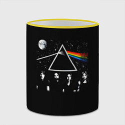 Кружка 3D PINK FLOYD LOGO ПИНК ФЛОЙД НЕБО, цвет: 3D-желтый кант — фото 2