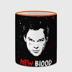 Кружка 3D Декстер Новая Кровь Dexter New Blood, цвет: 3D-оранжевый кант — фото 2