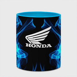 Кружка 3D Honda Fire, цвет: 3D-белый + небесно-голубой — фото 2