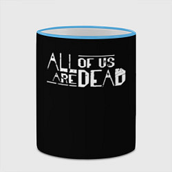 Кружка 3D All of Us Are Dead, цвет: 3D-небесно-голубой кант — фото 2