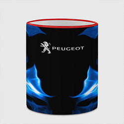 Кружка 3D Peugeot Fire, цвет: 3D-красный кант — фото 2