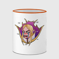 Кружка 3D Invoker Инвокер Dota2, цвет: 3D-оранжевый кант — фото 2