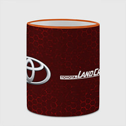 Кружка 3D TOYOTA LAND CRUISER Графика, цвет: 3D-оранжевый кант — фото 2