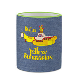 Кружка 3D On a Yellow Submarine 3D, цвет: 3D-светло-зеленый кант — фото 2