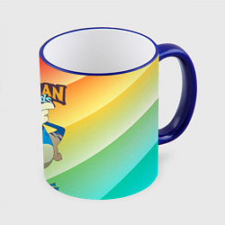 Кружка 3D Rayman globox радуга, цвет: 3D-синий кант