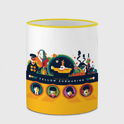 Кружка 3D Yellow Submarine Мультфильм 3D, цвет: 3D-желтый кант — фото 2