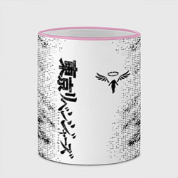 Кружка 3D Токийские мстители Tokyo Revengers logo, цвет: 3D-розовый кант — фото 2