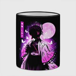 Кружка 3D Шинобу Кочо силуэт Клинок рассекающего демона, цвет: 3D-черный кант — фото 2