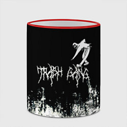 Кружка 3D Ghostemane Mercury Trash Gang Гостмейн Призрак гра, цвет: 3D-красный кант — фото 2