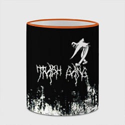Кружка 3D Ghostemane Mercury Trash Gang Гостмейн Призрак гра, цвет: 3D-оранжевый кант — фото 2