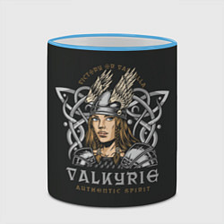 Кружка 3D Валькирия - VALKYRIE, цвет: 3D-небесно-голубой кант — фото 2