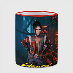 Кружка 3D Panam Cyberpunk2077 Панам, цвет: 3D-красный кант — фото 2