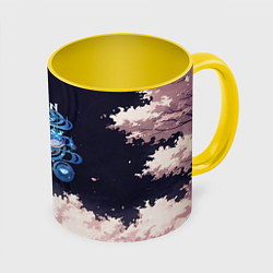 Кружка 3D Genshin Impact - Kamisato Ayato, цвет: 3D-белый + желтый