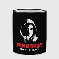 Кружка 3D MR ROBOT Хакер, цвет: 3D-черный кант — фото 2