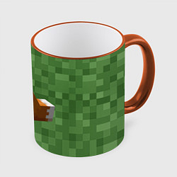 Кружка 3D Лиса из Minecraft, цвет: 3D-оранжевый кант