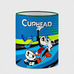 Кружка 3D 2 чашечки cuphead, цвет: 3D-зеленый кант — фото 2