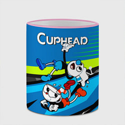 Кружка 3D 2 чашечки cuphead, цвет: 3D-розовый кант — фото 2