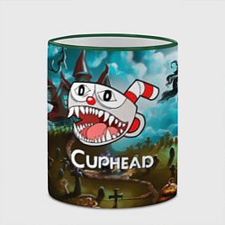 Кружка 3D Cuphead Zombie, цвет: 3D-зеленый кант — фото 2