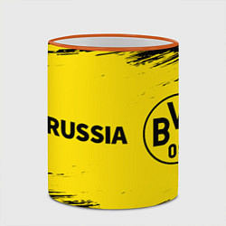 Кружка 3D BORUSSIA Краски, цвет: 3D-оранжевый кант — фото 2