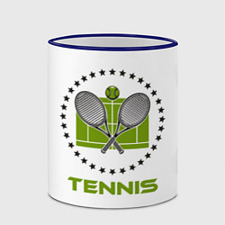 Кружка 3D TENNIS Теннис, цвет: 3D-синий кант — фото 2