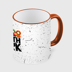Кружка 3D Южный парк мультфильм - персонажи South Park, цвет: 3D-оранжевый кант